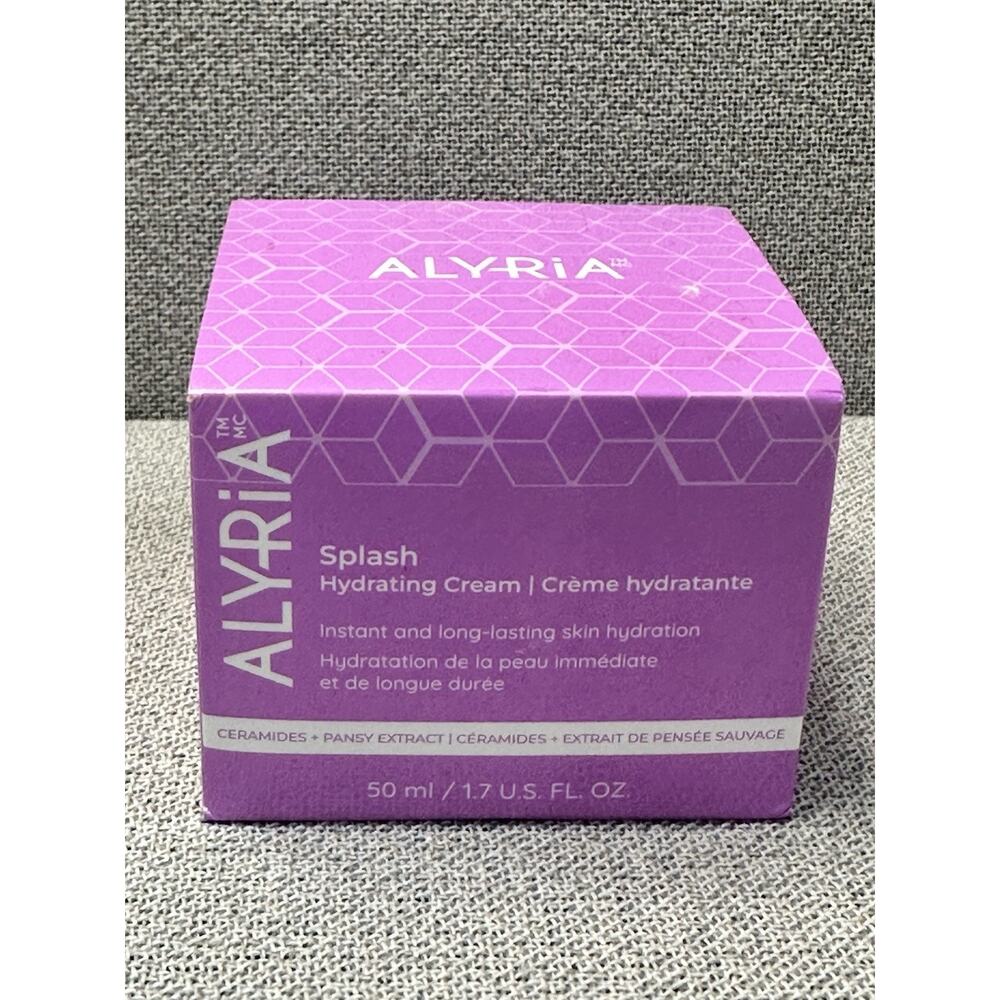 Alyria Splash‎ Hydrating Cream 50ml NEW IN BOX Ceramides 1.7 OZ Moisturizer